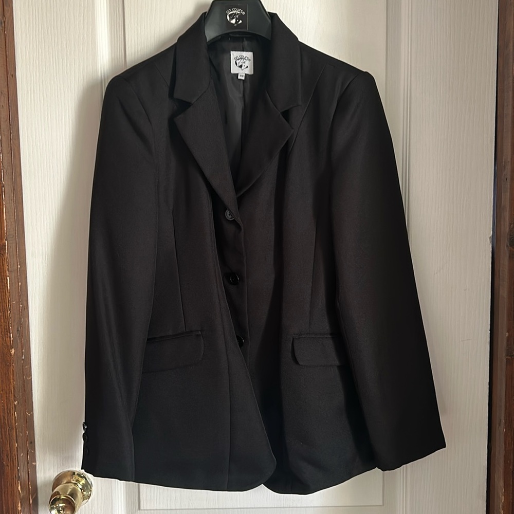 On course black show jacket